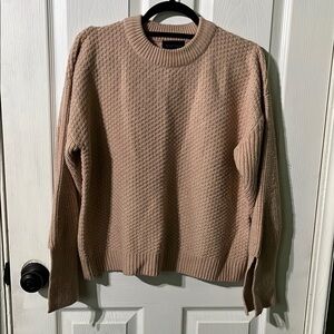 Textured Tanish Pink Sweater
